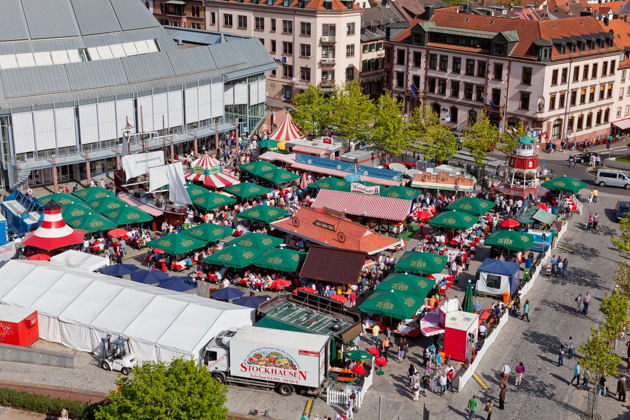 Eindrücke vom Hamburger Fischmarkt in Aschaffenburg