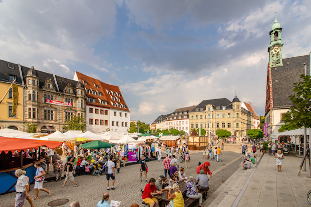 Impressionen vom Historischen Markttreiben in Zwickau