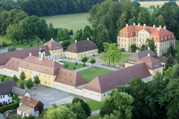 Im Barockschloss Rammenau finden jedes Jahr die Oberlausitzer Leinentage statt.